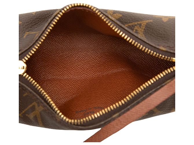 Bolso de mano Louis Vuitton Monogram Papillon Pochette Marrón Castaño - vista 4