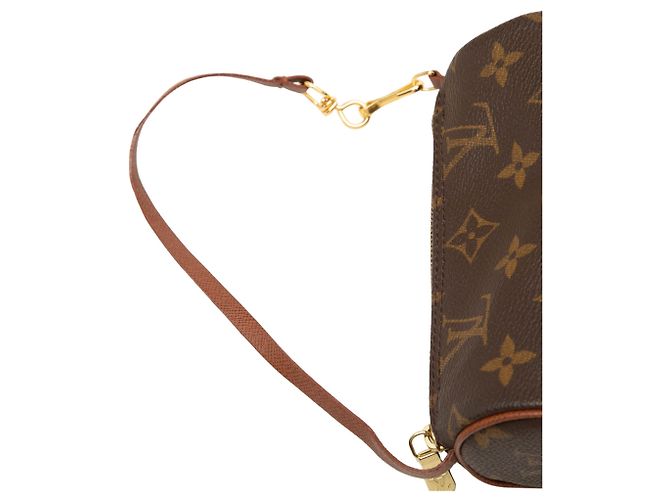 Bolso de mano Louis Vuitton Monogram Papillon Pochette Marrón Castaño - vista 6