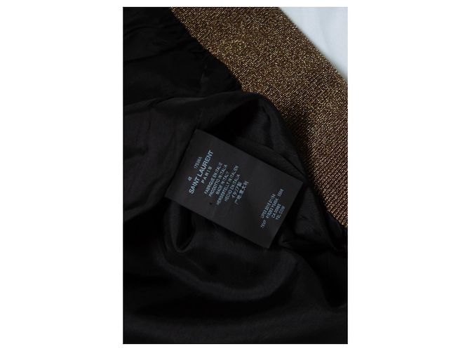 Autre Marque Saint Laurent, Palm tree Bomber Teddy Jacke in Orange Golden - Ansicht 9