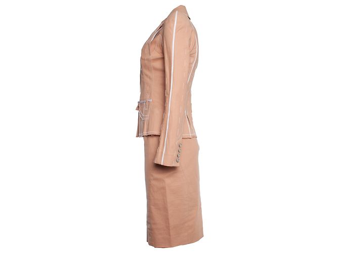 Christian Dior, Completo Runway 3 pezzi in rosa Bianco - vista 4