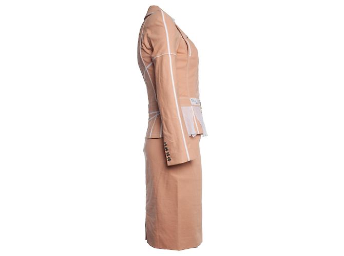 Christian Dior, Completo Runway 3 pezzi in rosa Bianco - vista 5