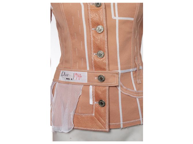 Christian Dior, Completo Runway 3 pezzi in rosa Bianco - vista 9