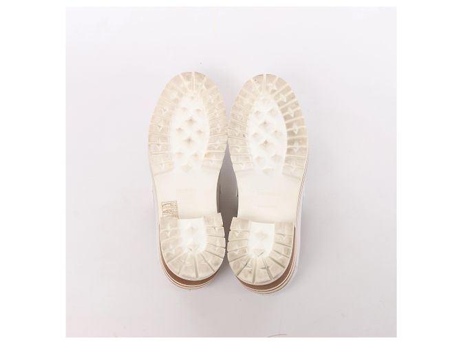 Hermès Ivy Leder-Loafer in White BR241141, Größe EU 38 Weiß - Ansicht 10