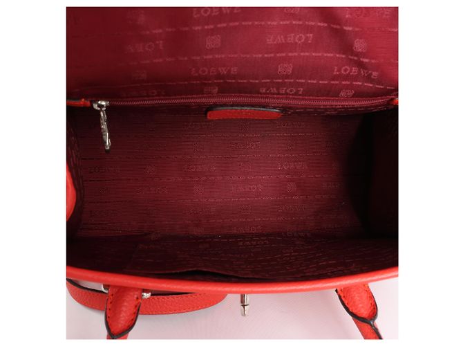 Borsa a mano 2Way in pelle Loewe Alamo 28 Orange Arancione - vista 13