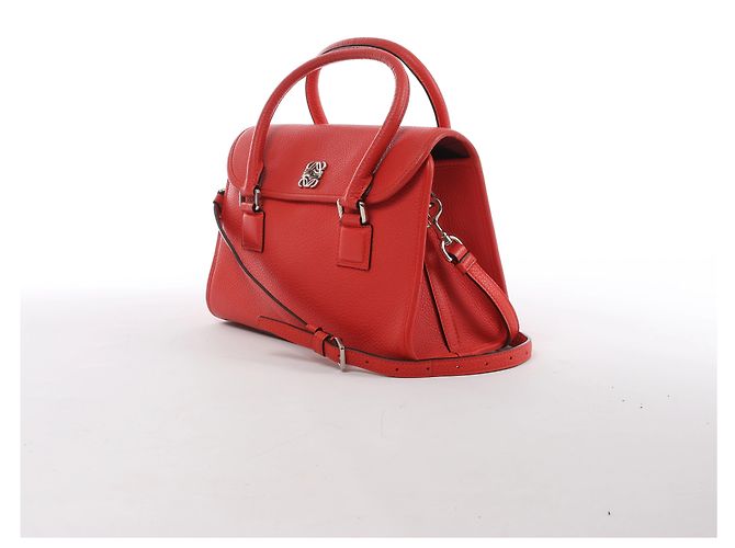 Borsa a mano 2Way in pelle Loewe Alamo 28 Orange Arancione - vista 2