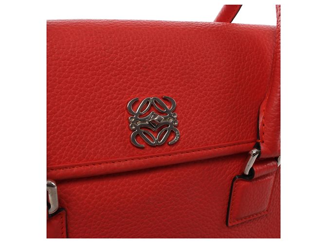 Borsa a mano 2Way in pelle Loewe Alamo 28 Orange Arancione - vista 7