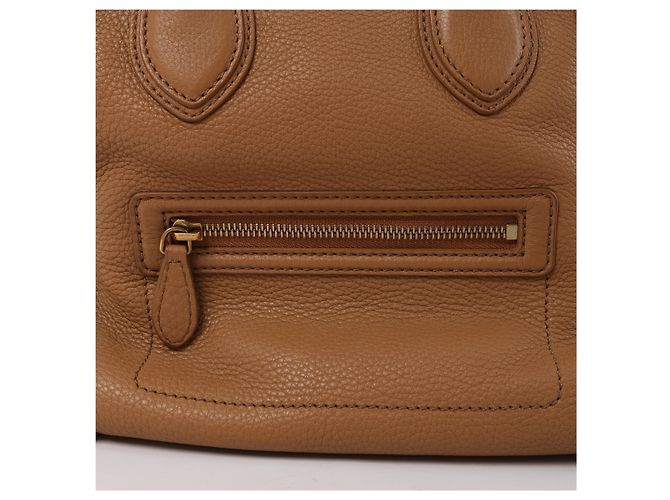 Céline Borsa a mano Celine Luggage Mini in pelle marrone - vista 11