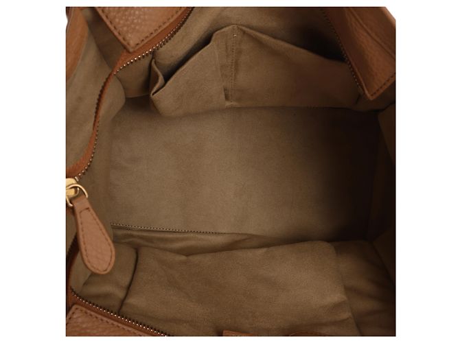 Céline Borsa a mano Celine Luggage Mini in pelle marrone - vista 12