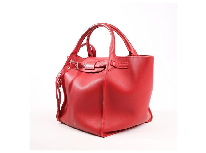 Céline CELINE Big Bag Small Borsa a mano 2 vie in pelle Rosso - vista 2