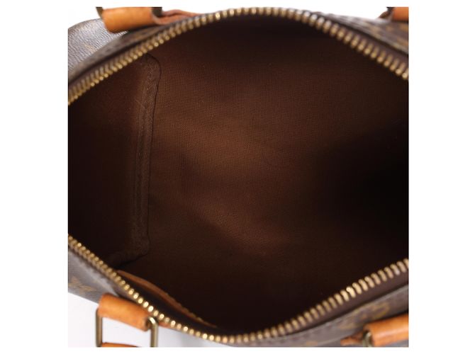 Borsa a mano Louis Vuitton Speedy 25 Monogram in marrone M41528 - vista 13