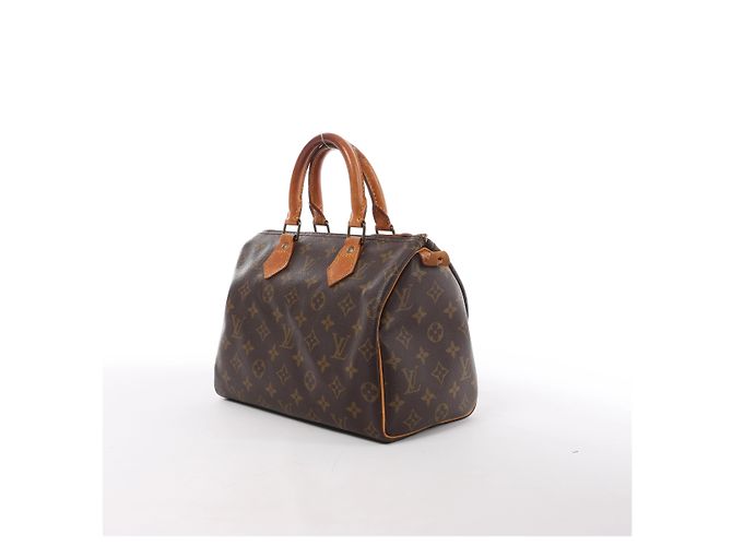 Borsa a mano Louis Vuitton Speedy 25 Monogram in marrone M41528 - vista 2