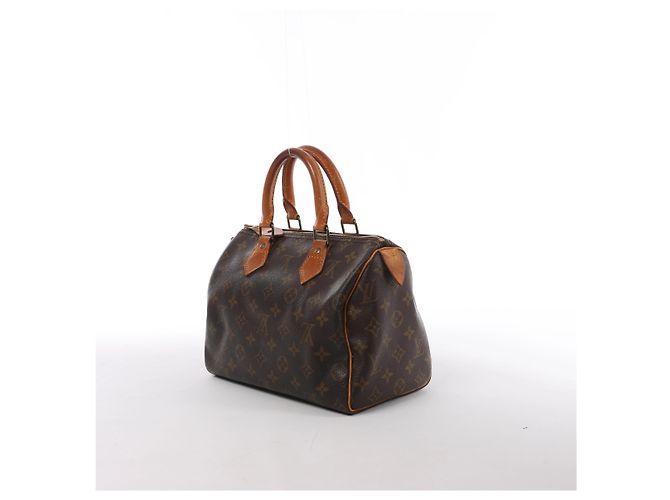 Borsa a mano Louis Vuitton Speedy 25 Monogram in marrone M41528 - vista 3