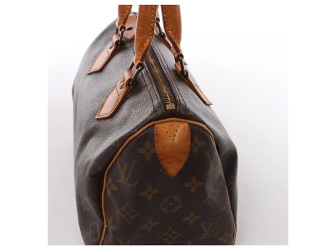 Borsa a mano Louis Vuitton Speedy 25 Monogram in marrone M41528 - vista 4