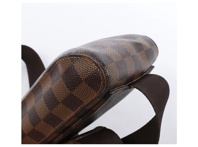 Borsa a tracolla Louis Vuitton Geronimos Damier Ebene in marrone N51994 Rosso - vista 7