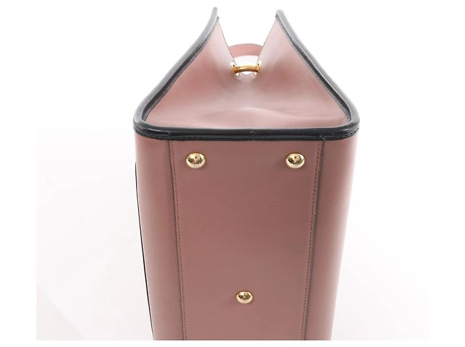 Borsa a mano 2Way Fendi Runaway in pelle Rosa 8BH344 Beige - vista 11