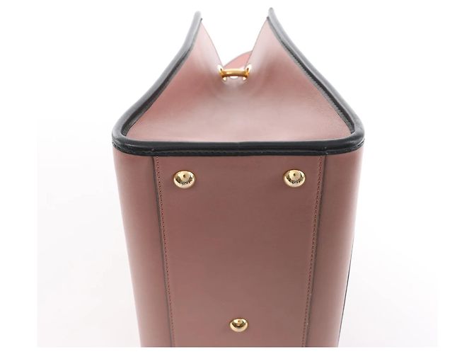 Borsa a mano 2Way Fendi Runaway in pelle Rosa 8BH344 Beige - vista 12