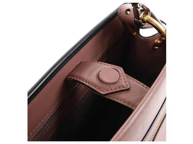 Borsa a mano 2Way Fendi Runaway in pelle Rosa 8BH344 Beige - vista 6