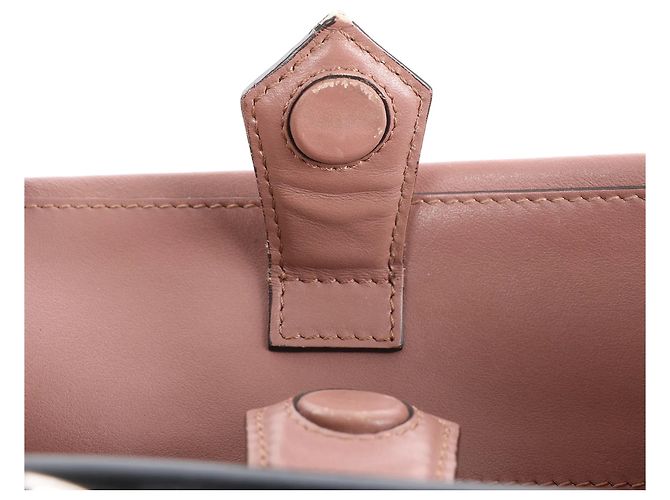 Borsa a mano 2Way Fendi Runaway in pelle Rosa 8BH344 Beige - vista 7