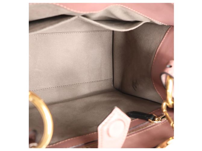 Borsa a mano 2Way Fendi Runaway in pelle Rosa 8BH344 Beige - vista 8