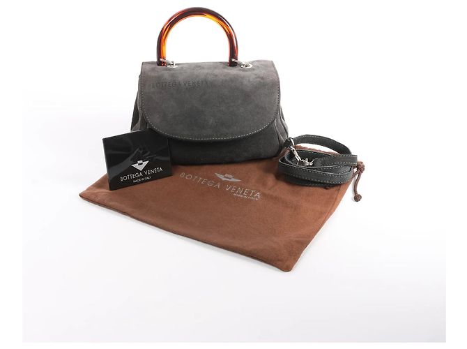 Borsa 2Way Bottega Veneta in camoscio Grigio - vista 14