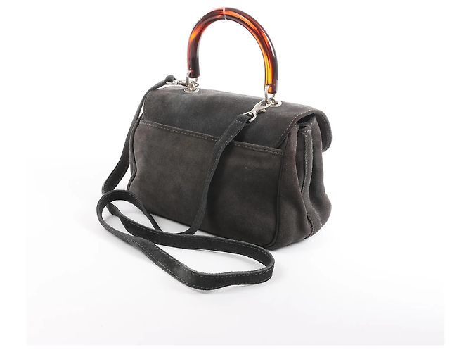 Borsa 2Way Bottega Veneta in camoscio Grigio - vista 4