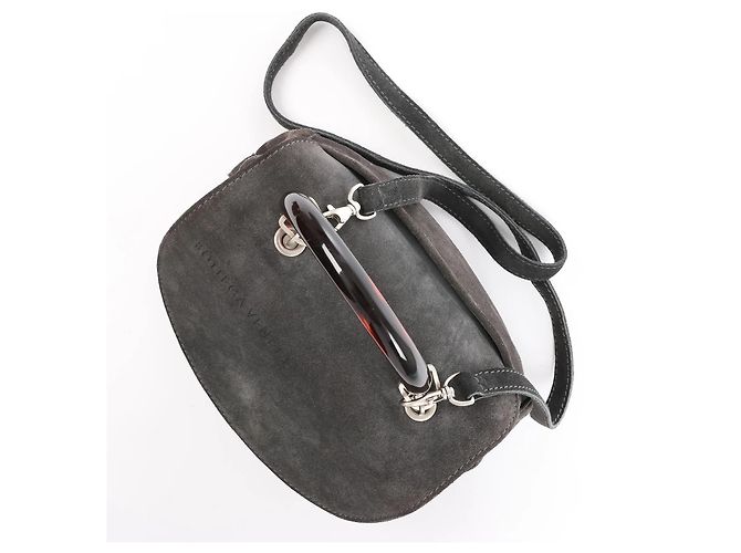 Borsa 2Way Bottega Veneta in camoscio Grigio - vista 6