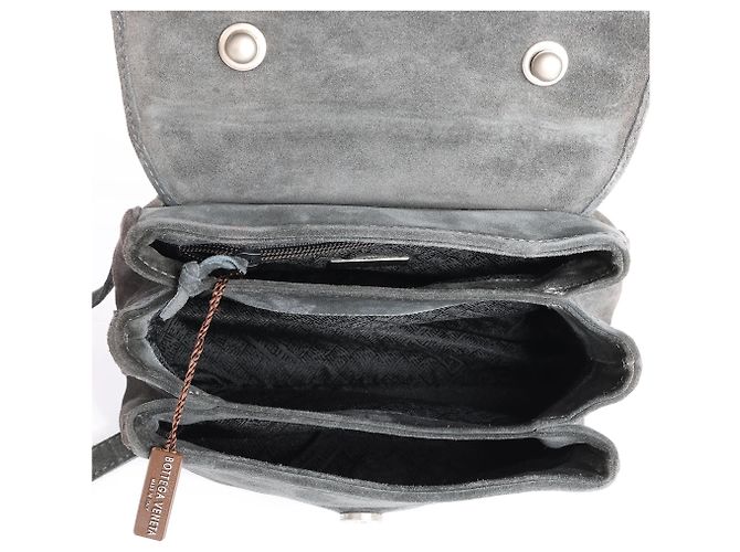 Borsa 2Way Bottega Veneta in camoscio Grigio - vista 7