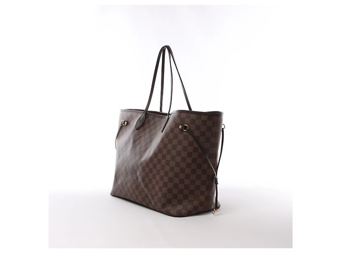 Borsa a tracolla Louis Vuitton Neverfull GM Damier Ebene in marrone N51106 Rosso - vista 2