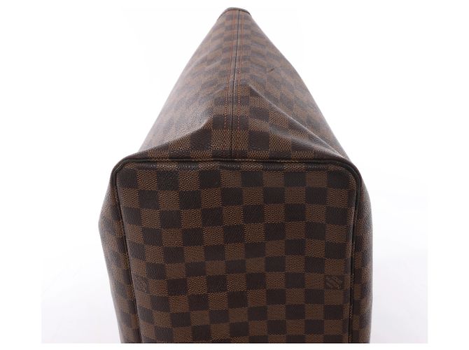 Borsa a tracolla Louis Vuitton Neverfull GM Damier Ebene in marrone N51106 Rosso - vista 8