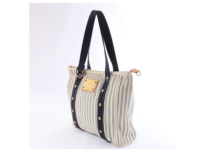Louis Vuitton Antigua Cabas MM Blue Tote M40132 - vista 4