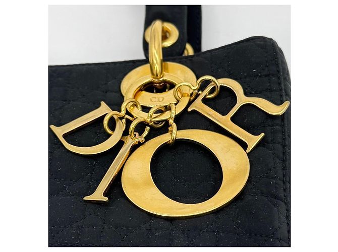 Borsa a mano Christian Dior Lady Dior nera Nero - vista 11
