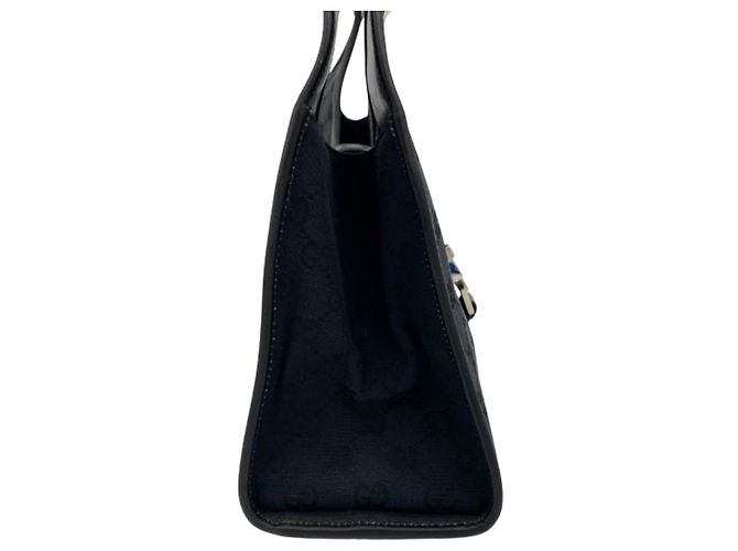 Borsa Gucci Jackie in tela GG blu navy Blu scuro - vista 3