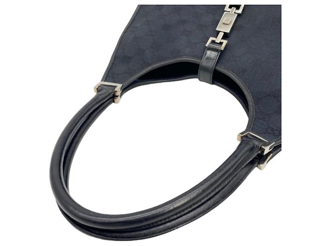 Borsa Gucci Jackie in tela GG blu navy Blu scuro - vista 7
