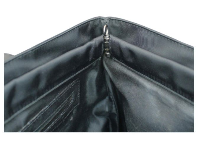 Fendi Borsa Tote in Nylon e Pelle Nera Nero - vista 9