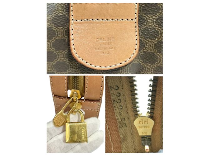 Céline Celine Macadam Canvas Reisetasche Braun - Ansicht 9