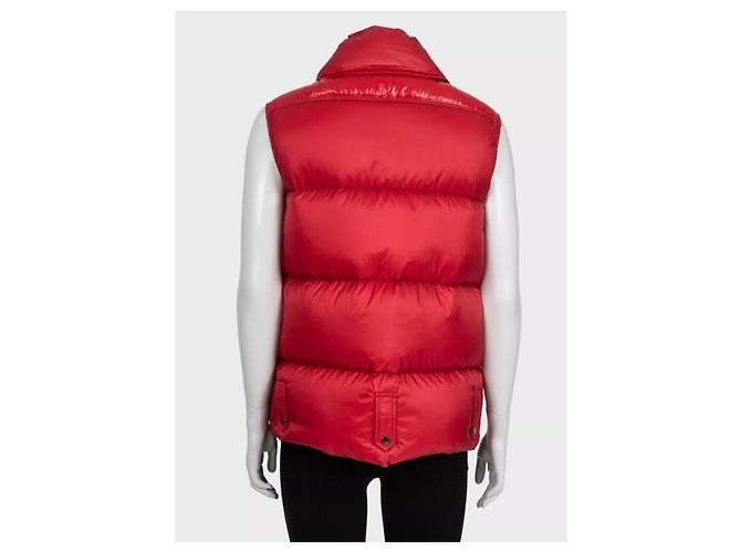 Moncler gesteppte Daunenweste rot - Größe M gebraucht - Ansicht 2