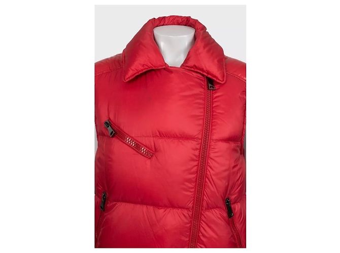Moncler gesteppte Daunenweste rot - Größe M gebraucht - Ansicht 4