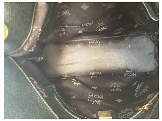 MCM Shopper aus schwarzem Leder - Ansicht 11