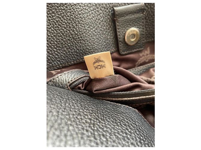 MCM Shopper aus schwarzem Leder - Ansicht 14