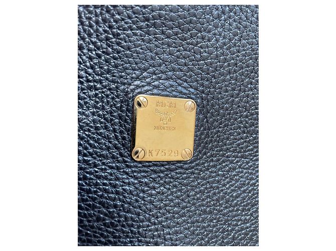 MCM Shopper aus schwarzem Leder - Ansicht 3