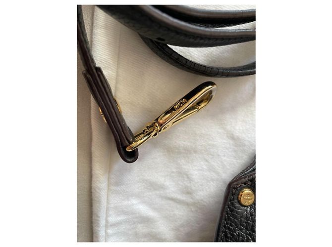 MCM Shopper aus schwarzem Leder - Ansicht 4