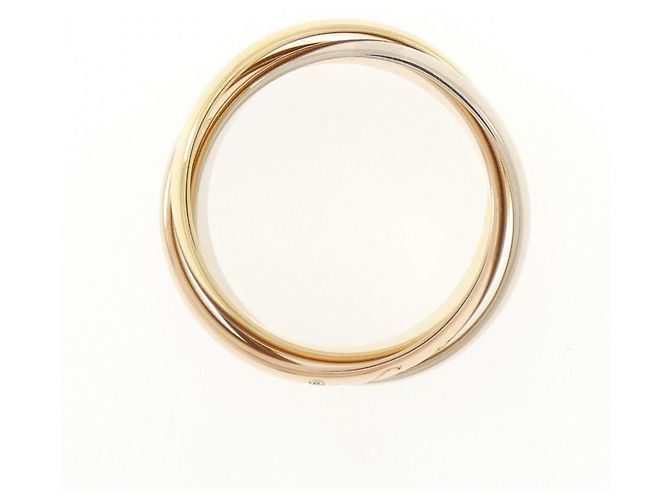 Anello Cartier Trinity in oro rosa bianco e giallo 18K - vista 2