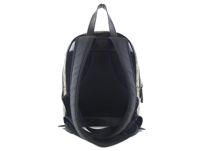 Gucci 429020 KLQAX Rucksack Schwarz Beige - Ansicht 2