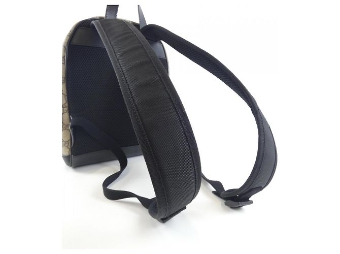 Gucci 429020 KLQAX Rucksack Schwarz Beige - Ansicht 6