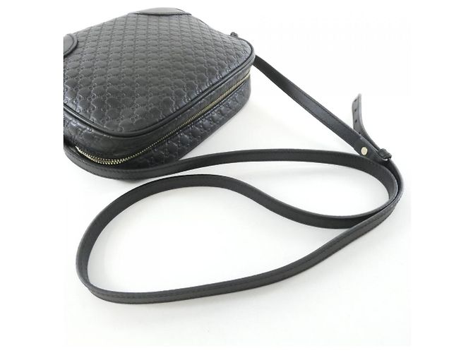 Borsa a tracolla Gucci 449413 BMJ1G in pelle nera Nero - vista 4