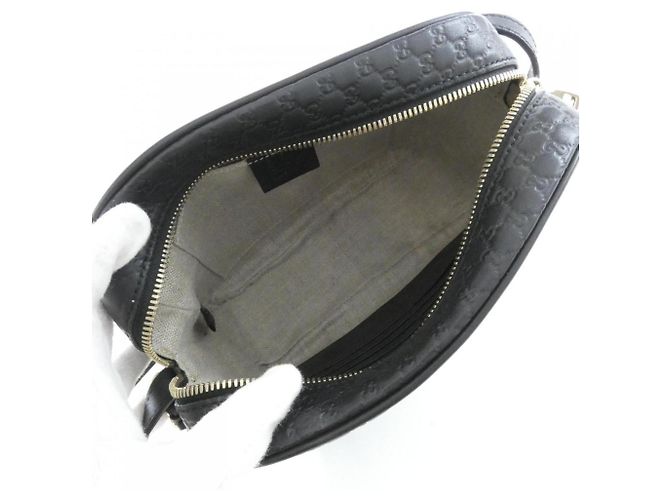 Borsa a tracolla Gucci 449413 BMJ1G in pelle nera Nero - vista 6