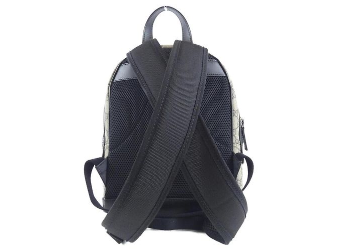 Zaino Gucci GG Supreme Nero Beige - vista 2