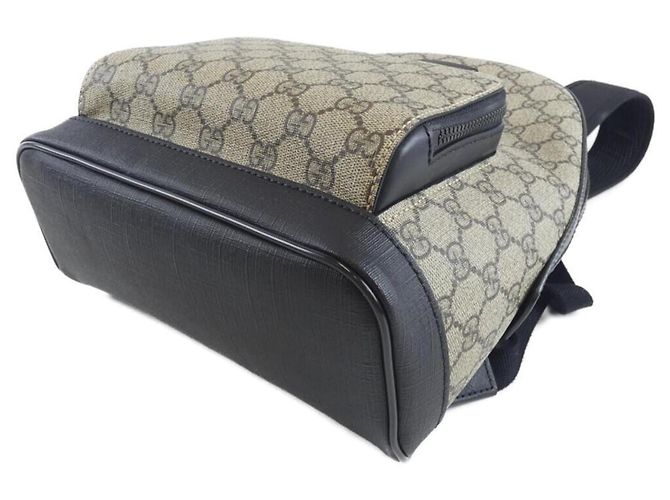 Zaino Gucci GG Supreme Nero Beige - vista 3