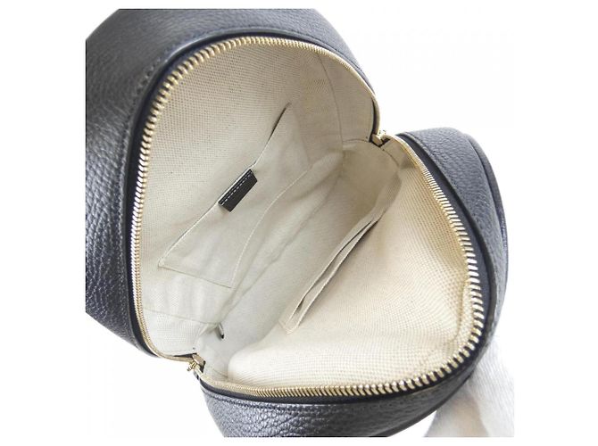 Gucci Rucksack aus schwarzem Leder - Ansicht 6