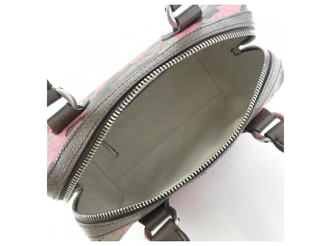 Bolsa Gucci Boston Bege e Rosa em Tela - vista 6